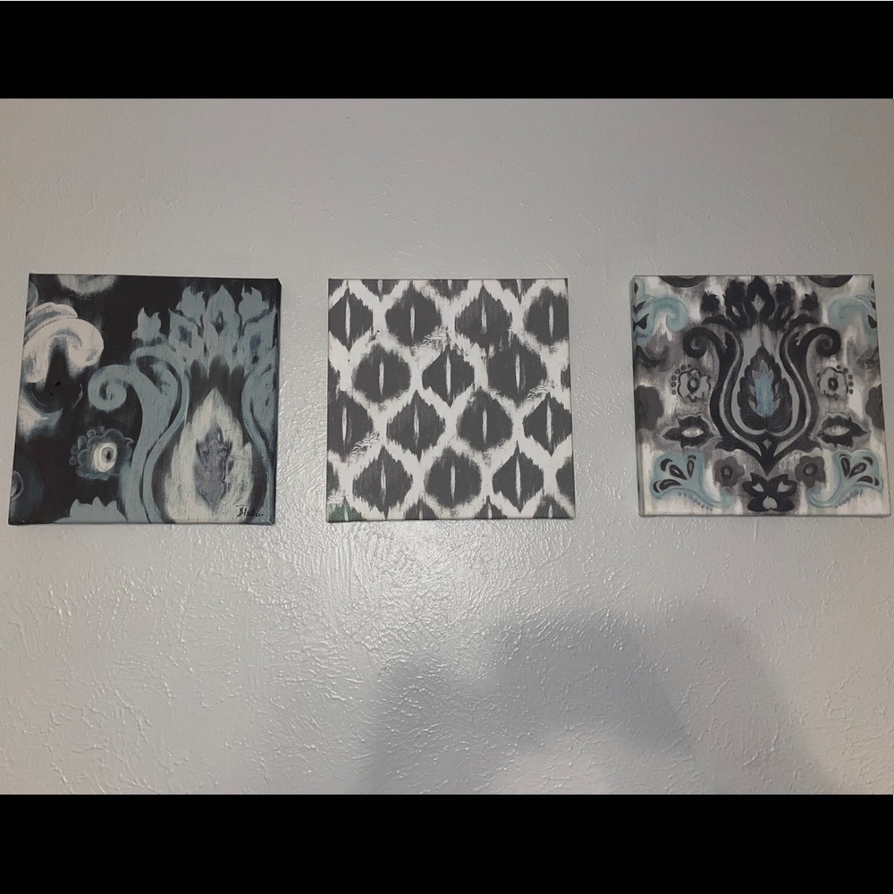 3 pieces wall art canvas